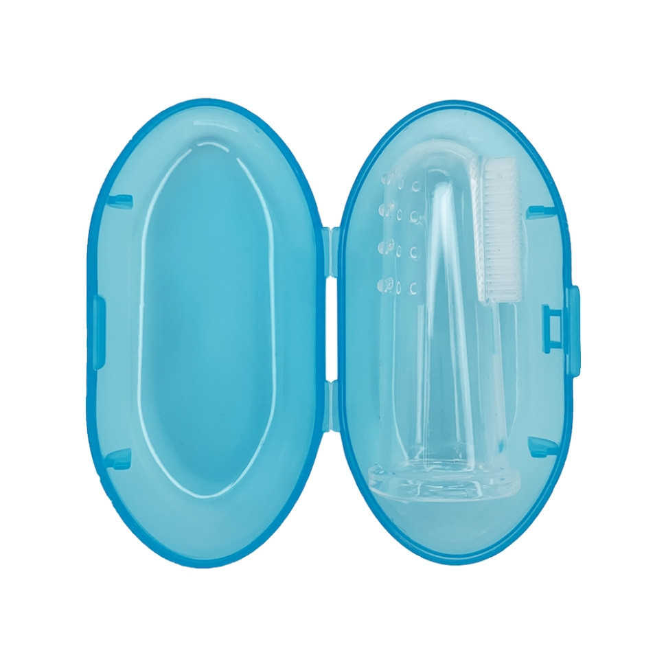 Силиконовая зубная щетка для десен MGZ-0706(Blue) в футляре Винница - изображение 1