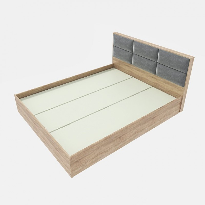 Кровать двуспальная Эверест КЛ-1400 Лайт (щит ДСП под матрас) 140х200 см Дуб сонома (DTM-4655) Днепр - изображение 2