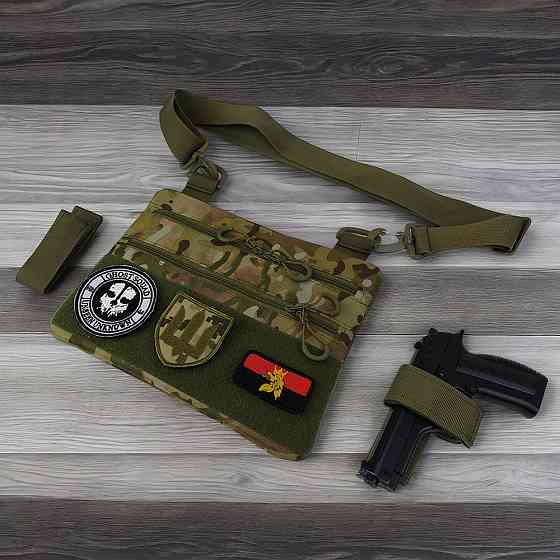 Тактический мессенджер, Рюкзак через плечо военная барсетка, Мужская сумка кроссбоди CM-89 Львов