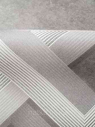 Обои виниловые на флизелине метровые Sintra Edelina геометрия фигуры ромбы полосы 3д серые белые  серебро Киев