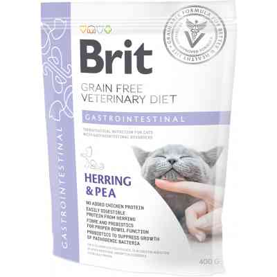 Сухий корм для кішок Brit GF VetDiets Cat Gastrointestinal 400 г (8595602528431) Вінниця