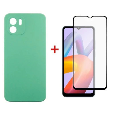 Чехол для мобильного телефона Dengos Xiaomi Redmi A2 Case + Glass (Mint) (DG-KM-82) Винница - изображение 1