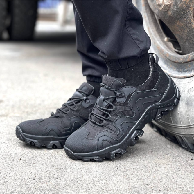 Тактические мужские зимние кроссовки черные зимние теплые мужские кроссовки из кордуры Львов - изображение 10