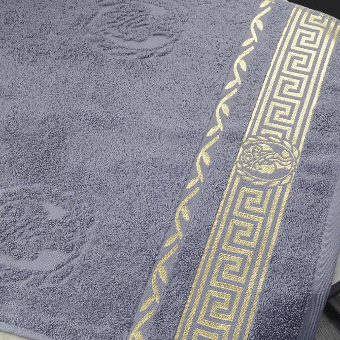 Набір махрових рушників 3шт GM Textile 50х90см, 50х90см, 70х140см Caesar 450г / м2 (Сірий) Суми - фото 3