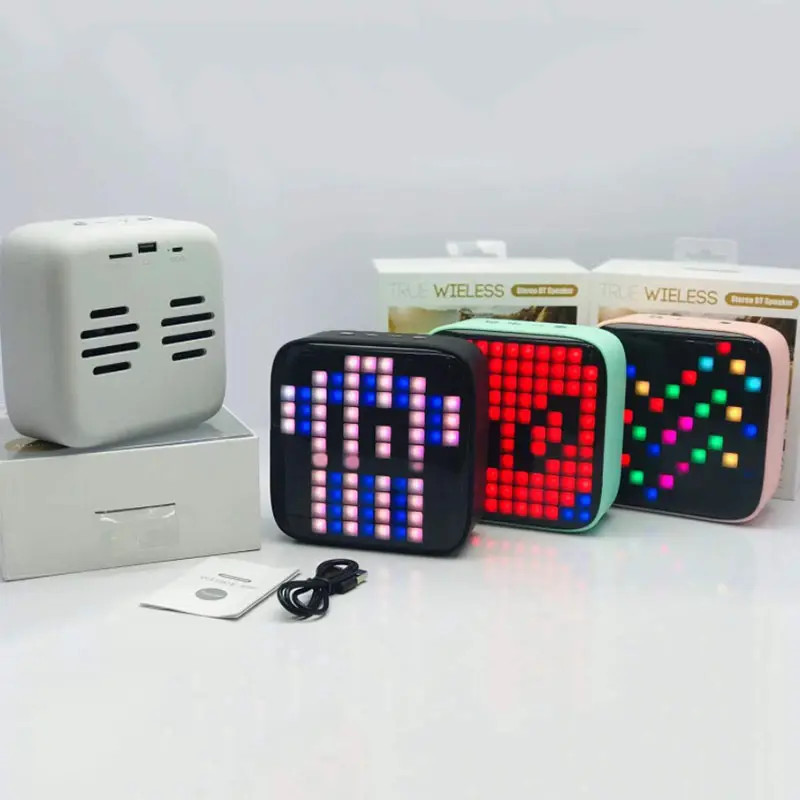 Колонка Bluetooth стерео с пиксельным экраном 5Вт 500мАч AC Prof MY683BT Киев - изображение 3