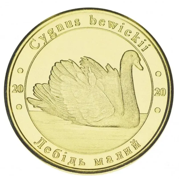 Україна 1 злодій 2020 Червона книга України Малий лебідь UNC Полтава - фото 1