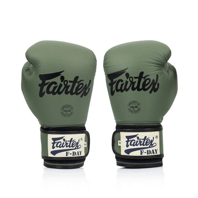 Боксерські рукавиці Fairtex BGV11 Green 12 унцій (бинти в комплекті) Кам'янське - фото 3