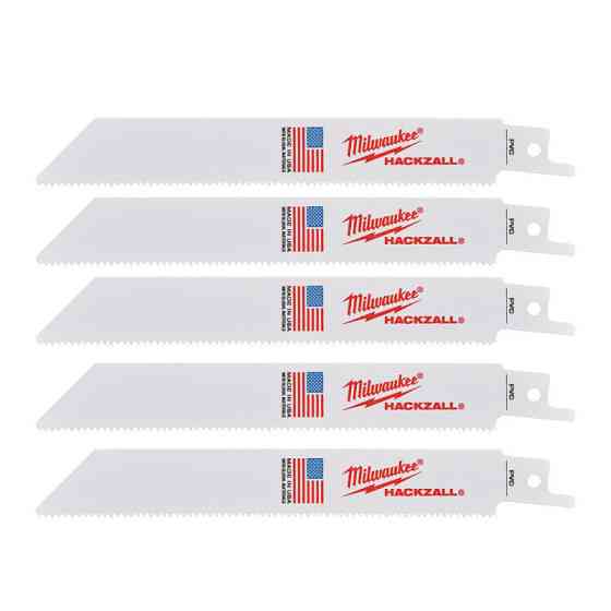 Полотно для шабельної пили HACKZALL MILWAUKEE, 150ммх1,8мм, (5шт), (універсальні) Одесса