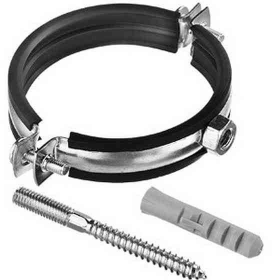 Хомут чорний 110-118 4" метал. Харків