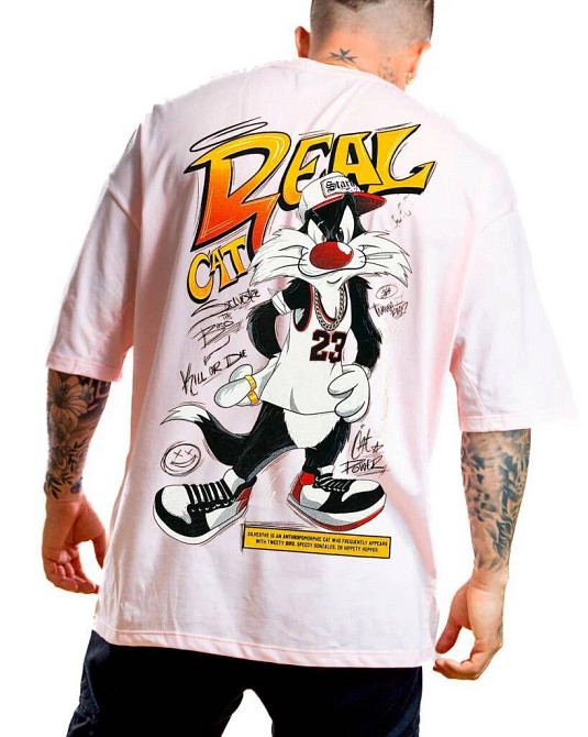 Футболка чоловіча с принтом  46 Біла 2664092792 Дніпро - фото 1