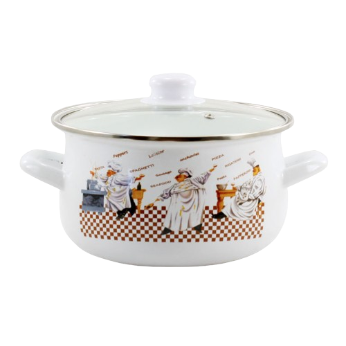 Каструля емальована 2л d18см Кухарі 10W Interos Житомир - изображение 2