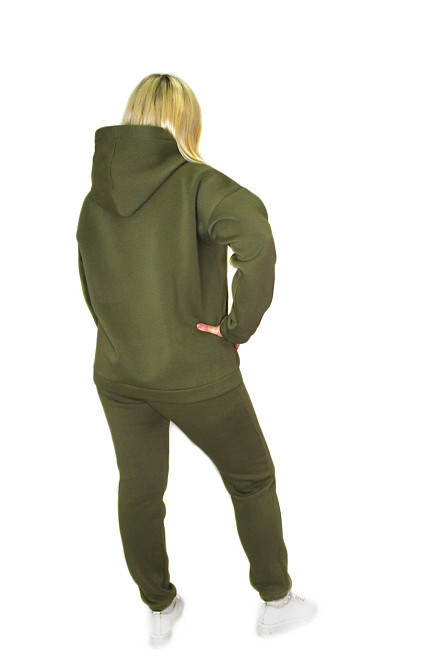 Теплый женский костюм на флисе батал Хаки 2XL/3XL Харьков - изображение 7