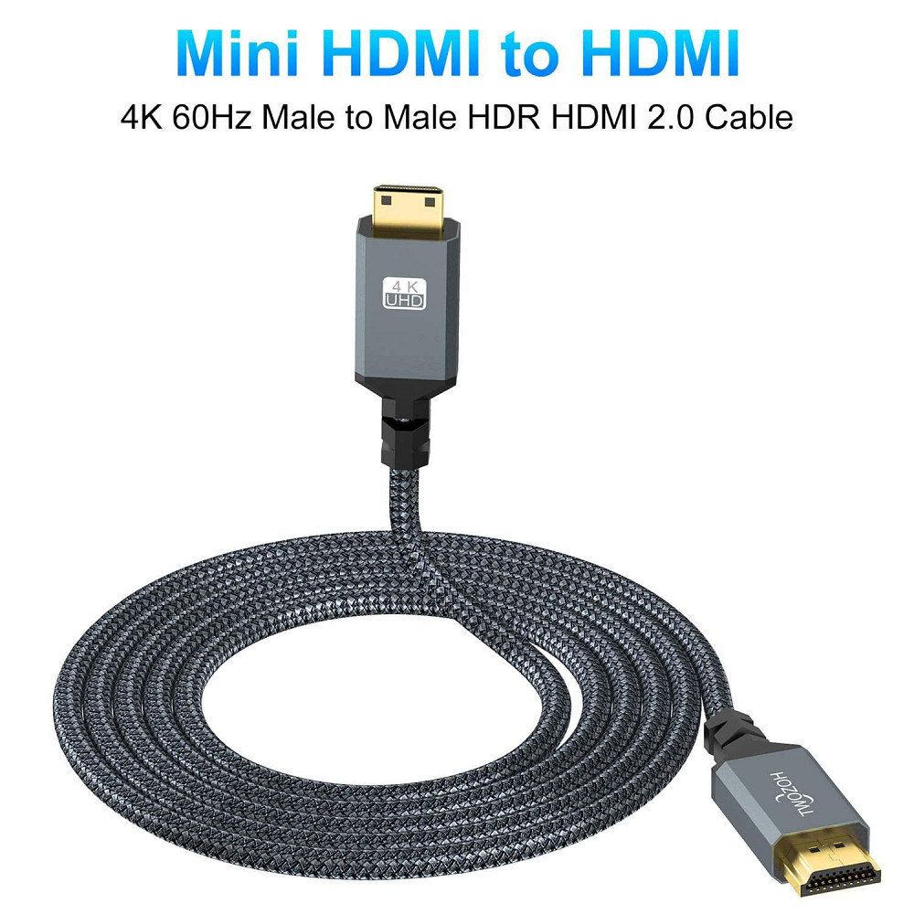 Кабель Mini HDMI — HDMI Twozoh 2 м Луцьк - фото 3