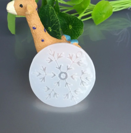 Молд силиконовый Снежинка 5 см серый Киев - изображение 1