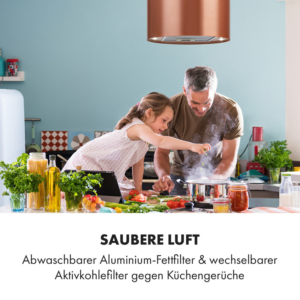 Островная вытяжка Beretta Ø 35 см, вытяжной/рециркуляционный воздух, 650 м³/ч, светодиодный фильтр с Ровно - изображение 4