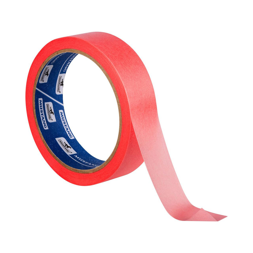 Малярная лента для деликатных фактурных поверхностей MUSTANG 25мм х 25м Ровно - изображение 3