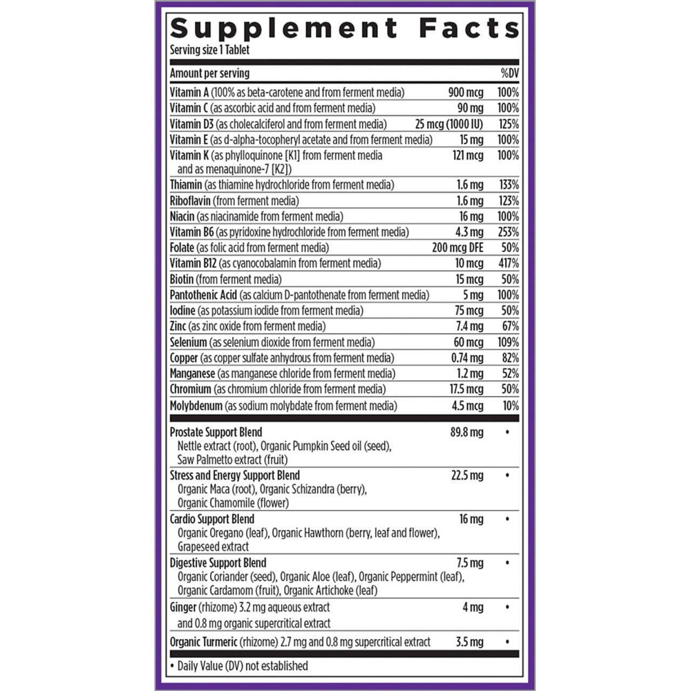 Мультивітаміни для чоловіків 40+ New Chapter Daily Multi 96 таб Київ - фото 2