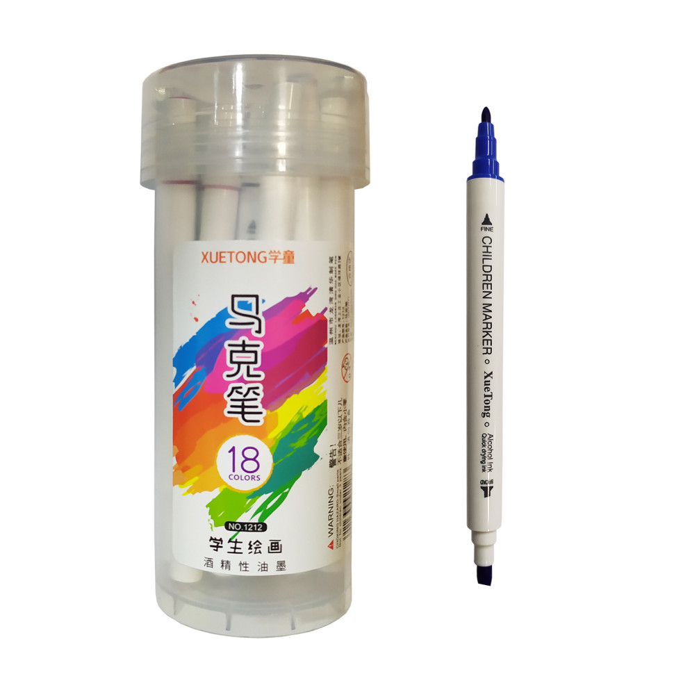 Набор скетч-маркеров Bambi 1212-18, 18 цветов в тубусе Винница - изображение 2