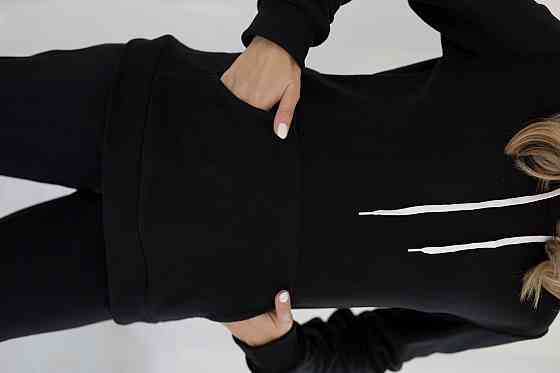 Спортивный флисовый костюм женский 