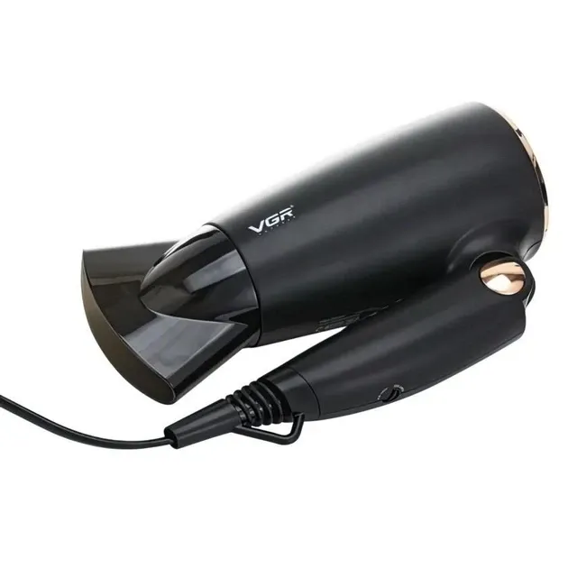Потужний фен VGR V-439: 1600 Вт, складана ручка, 1 насадка, 2 швидкості – для дому та подорожей Одеса - фото 4