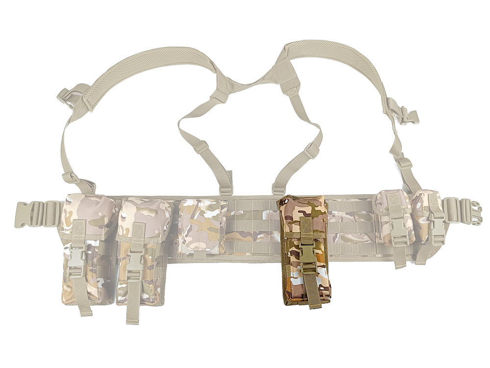 Підсумок під два магазини АК одинарний закритий Multicam Arid (степовий) (MOLLE, підсумок на розгрузку, жилет, РПС) Коломия - фото 4