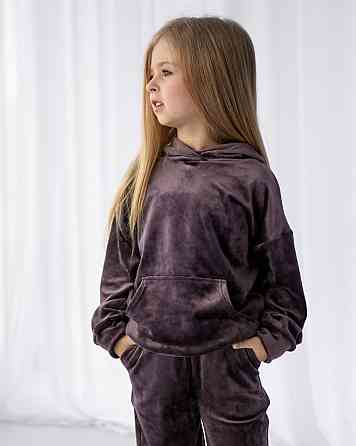 Дитячий велюровий костюм Кенгуру Шоколадний 98-104 Харків