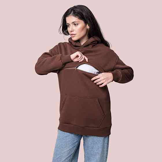 Худи для беременных и кормящих Шоколад Киев