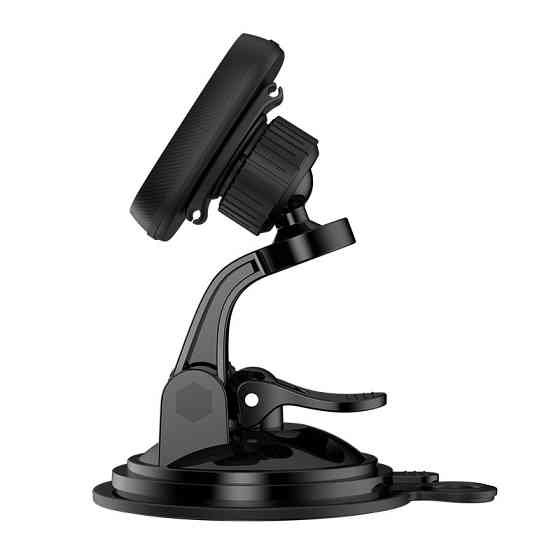 Автотримач для телефона HOCO CA28 Happy journey series suction cup magnetic car holder Black Киев