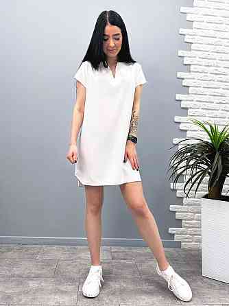 Свободное летнее платье из льна 