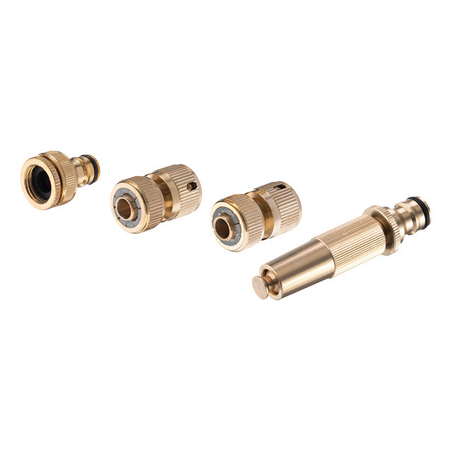 Насадка латунна для поливу, 1/2", плавне регулювання потоку води, набір аксесуарів для підключення, STORM INTERTOOL GE-1426 Київ - фото 2