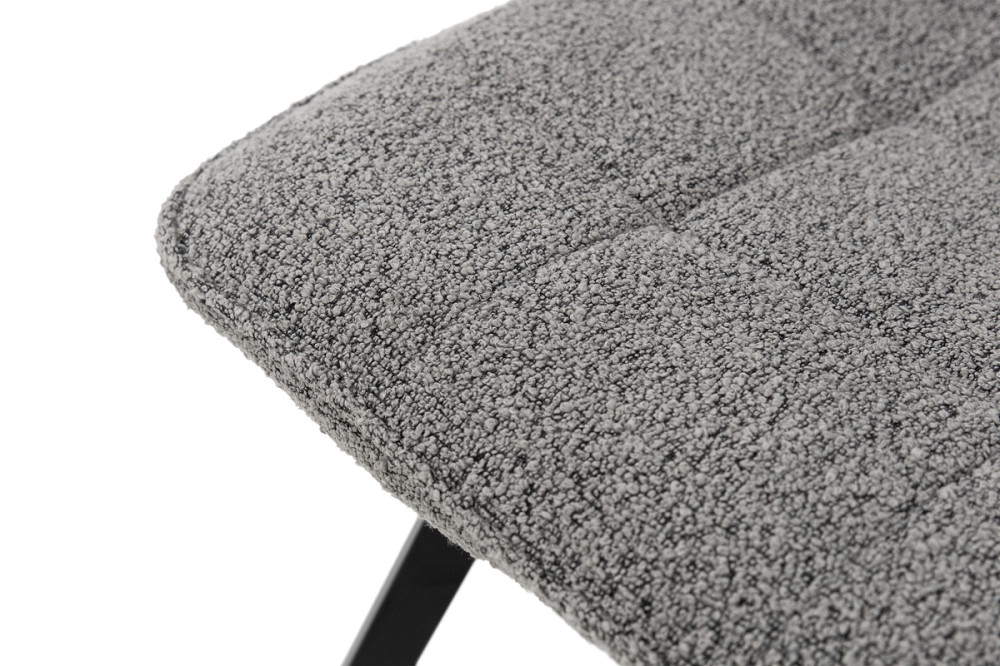 Стілець ФРЕШ (квадрат) чорний/букле сірий Киев - изображение 8