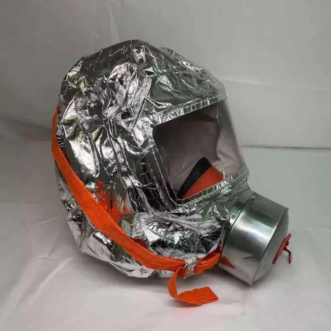 Маска противогаз из алюминиевой фольги, панорамный противогаз Fire mask защита головы от радиации IH-81 Львов - изображение 10