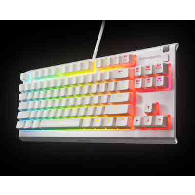 Клавиатура SteelSeries Apex 3 TKL USB UA White (64819) Винница