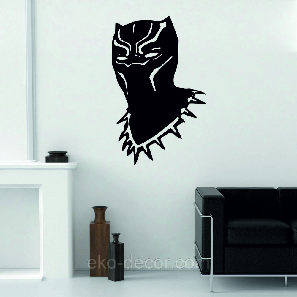 Декоративне настінне Панно «Пантера», Декор на стіну 70*44 см, Чорний Київ - фото 1