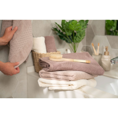 Рушник Ardesto набір махрових Lotus 2 шт 50х90 см індіго, 70х140см, 100% бавовна, айворі (ART2357IV) Вінниця - фото 12