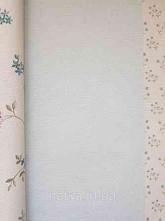 Шпалери вінілові на флізеліні A.S.Creation Maison charme 0.53x10 однотонні під тканину блакитні з бірюзовим Київ