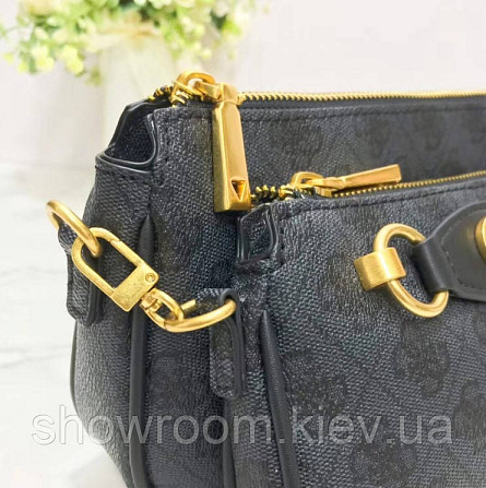 Жіноча сумочка з органайзером на плече Guess (865470) серая Київ - фото 5