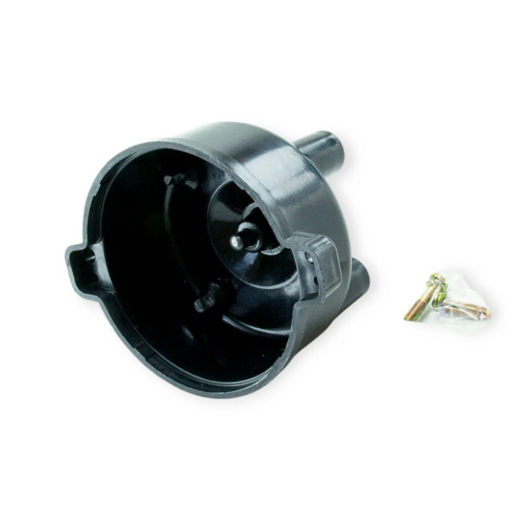 Кришка 2108, 2109, 21099, ЗАЗ 1102, 1103, 1105 Таврія (кришка розподільника запалювання чорна) мідний контакт трамблера Мукачево - фото 1