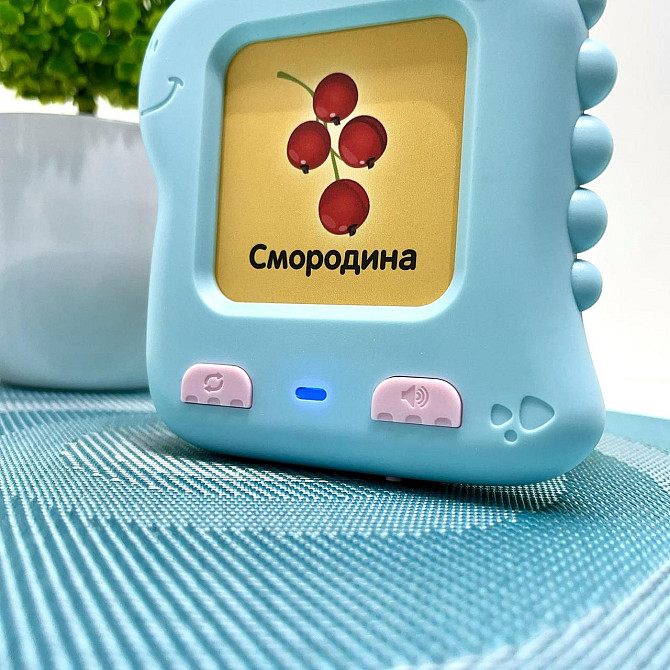 Гра-картридер навчальна Limo Toy Динозаврик Словознайка 117 карток укр мова Синій (SK 0063 ABC) Чернигов - изображение 7