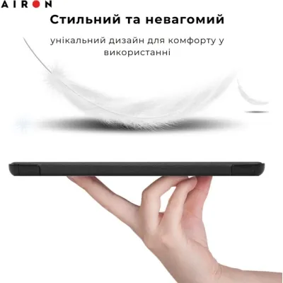 Чехол для планшета AirOn Premium Samsung Galaxy tab S10 Plus 12.4 2024 + film Black (4822356758483) Винница