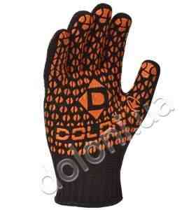 Рукавички 10316 трикотаж з двостороннім ПВХ клас 7 чорний Standart ДКГ Житомир