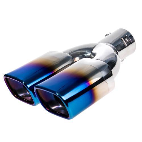 Насадка на глушитель НГ-0352-BL с внутренним диаметром 64мм, длина 280мм, внешние 2x107x70мм Харьков - изображение 1