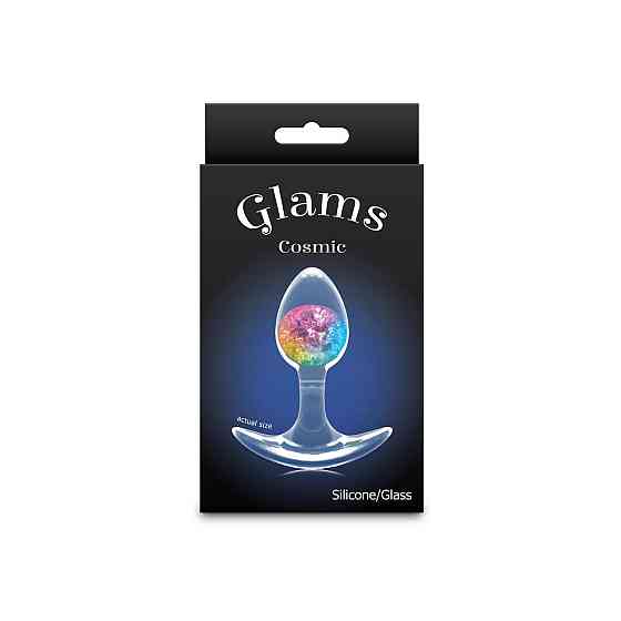 Анальна пробка NS Novelties Cosmic Glams — Small — Rainbow Sex Aura Київ