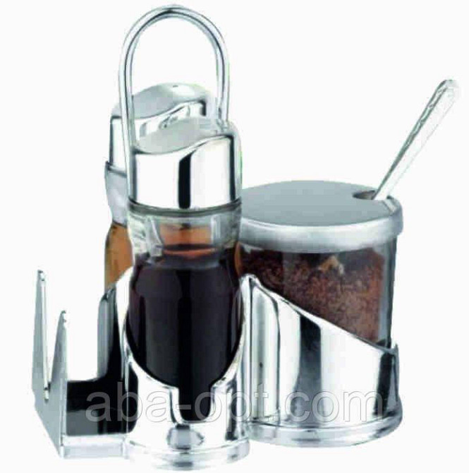 Спецовник ( сіль \ перець \ салф \ соусник ) на пластиковій підставці ( 6 пр) Одеса - фото 1