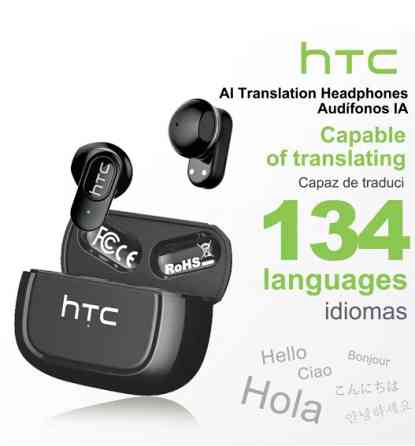 Інтелектуальні навушники-перекладачі HTC NE51 AI Бездротові навушники Bluetooth/ Переклад у режимі реального часу Запоріжжя