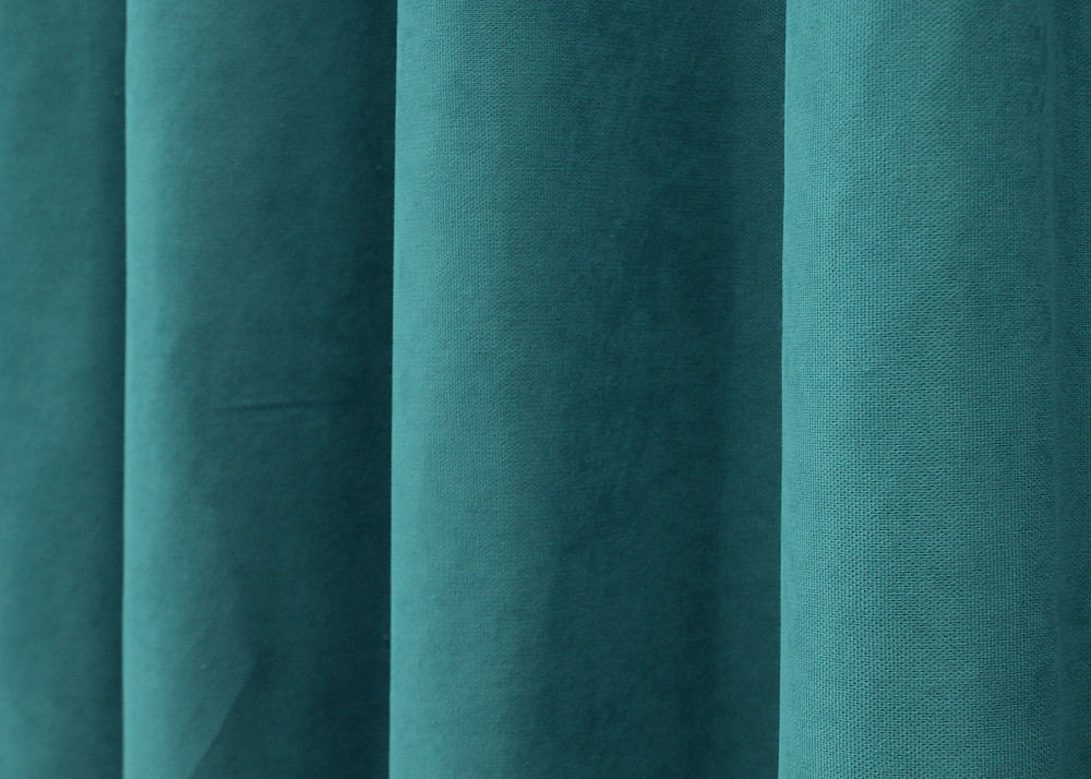 Комплект коротких штор VR-Textil Мікровелюр Petek № 1492ш Бірюзовий 130х170 см 2 шт (35-0214) Київ - фото 7