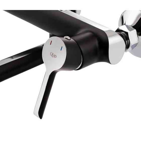 Душевая система для ванны Qtap Grand BCR 1004 на 3 режима, черный/хром Киев