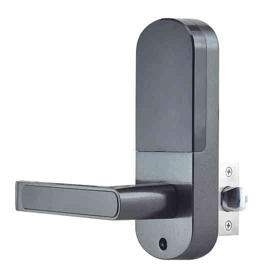 Замок біометричний автономний Trinix TRL-5107BTF Black Right з Bluetooth, зчитувачем відбитків пальців і карт Mifare (65-00024) Киев