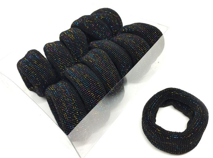 Резинки для волос черные 12 шт Киев - изображение 1