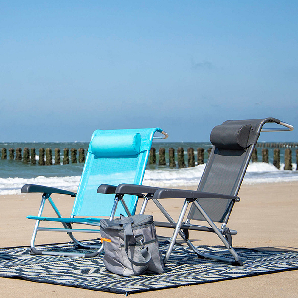 Кресло раскладное Bo-Camp Saint-Tropez Grey (1204796) Винница - изображение 5